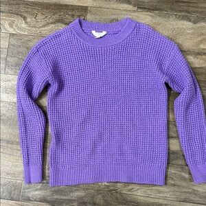 Time and Tru Purple Knit Sweater